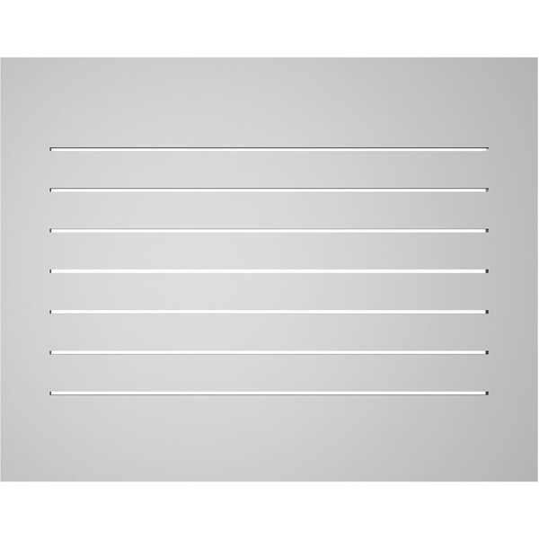 Ekena Millwork Vertical Surface Mount PVC Gable Vent: Functional, w/ 3-1/2"W x 1"P Standard Frame, 38"W x 30"H - GVPVE38X3001SF