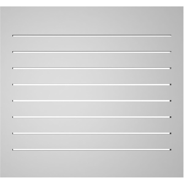 Ekena Millwork Vertical Surface Mount PVC Gable Vent: Functional, w/ 2"W x 1-1/2"P Brickmould Frame, 30"W x 28"H - GVPVE30X2802SF
