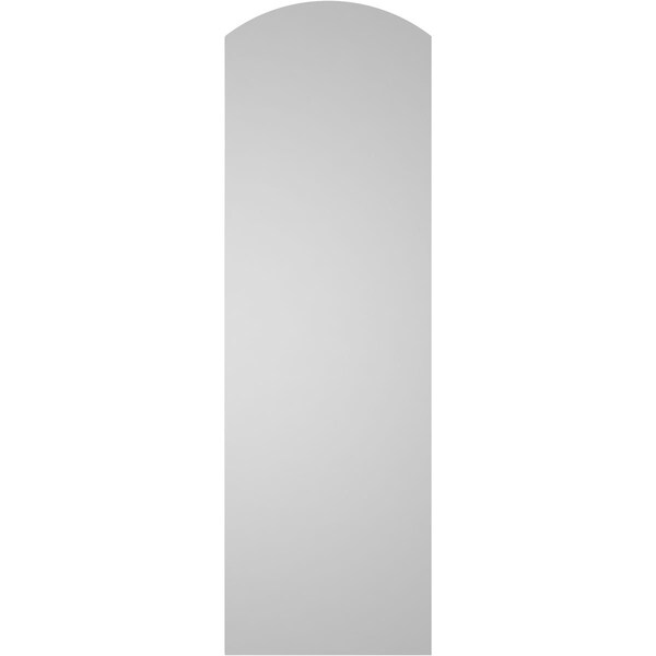 Ekena Millwork Arch Top Surface Mount PVC Gable Vent: Functional, w/ 3-1/2"W x 1"P Standard Frame, 12"W x 38"H - GVPAR12X3801SF