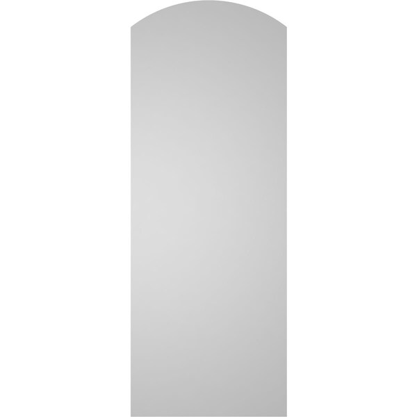 Ekena Millwork Arch Top Surface Mount PVC Gable Vent: Functional, w/ 3-1/2"W x 1"P Standard Frame, 12"W x 32"H - GVPAR12X3201SF
