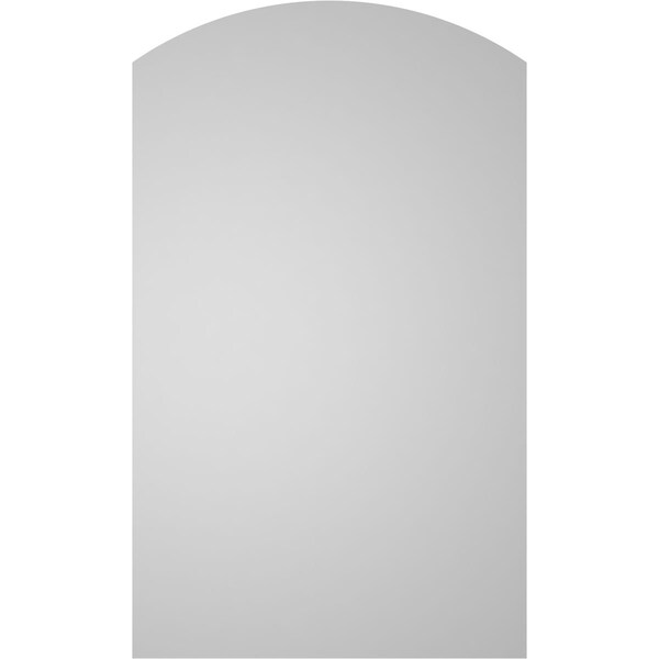 Ekena Millwork Arch Top Surface Mount PVC Gable Vent: Functional, w/ 3-1/2"W x 1"P Standard Frame, 18"W x 30"H - GVPAR18X3001SF