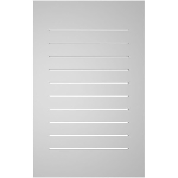 Ekena Millwork Vertical Surface Mount PVC Gable Vent: Functional, w/ 3-1/2"W x 1"P Standard Frame, 24"W x 38"H - GVPVE24X3801SF