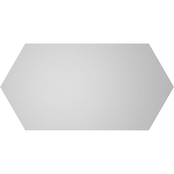 Ekena Millwork Half Round Surface Mount PVC Gable Vent w/ 3-1/2"W x 1"P Standard Frame, 28"W x 14"H - GVPHR28X1401SN
