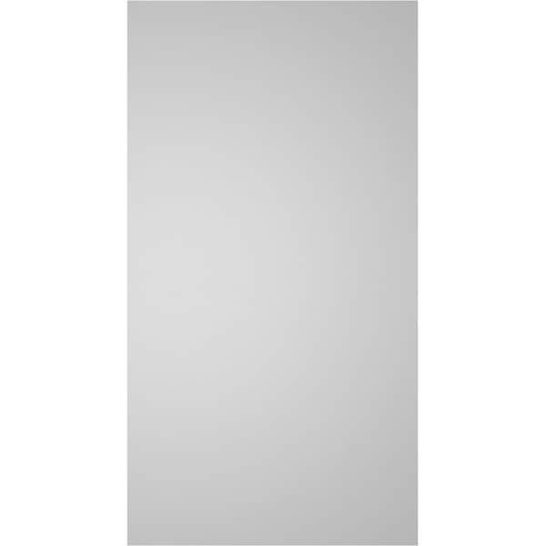 Ekena Millwork Vertical Surface Mount PVC Gable Vent: Non-Functional, w/ 3-1/2"W x 1"P Standard Frame, 16"W x 30"H - GVPVE16X3001SN