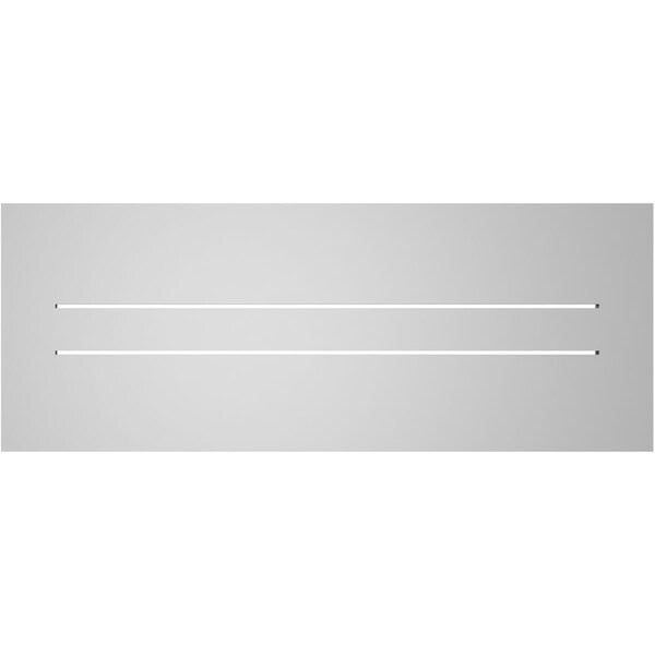 Ekena Millwork Vertical Surface Mount PVC Gable Vent: Functional, w/ 3-1/2"W x 1"P Standard Frame, 42"W x 16"H - GVPVE42X1601SF