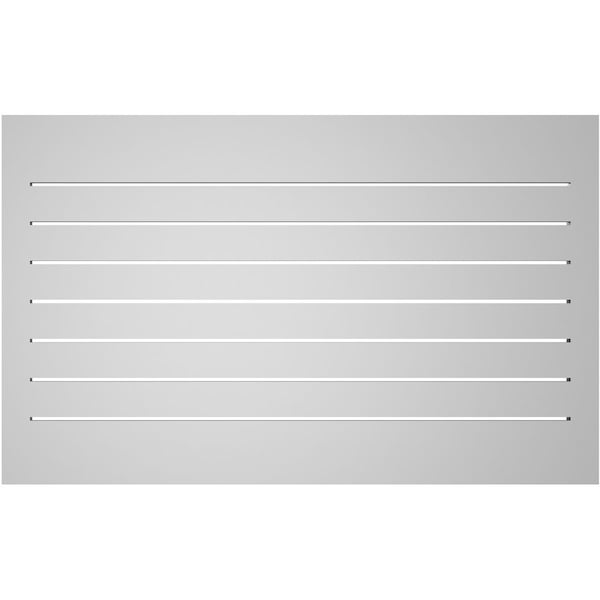 Ekena Millwork Vertical Surface Mount PVC Gable Vent: Functional, w/ 2"W x 1-1/2"P Brickmould Frame, 42"W x 26"H - GVPVE42X2602SF
