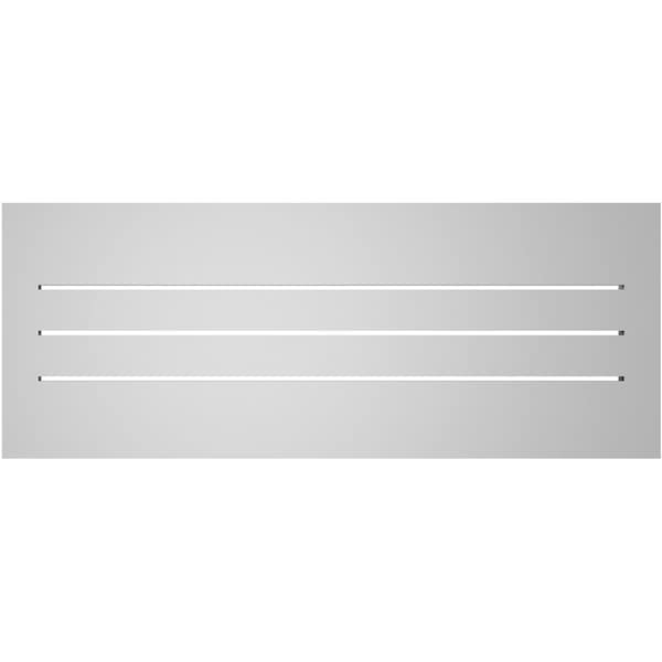 Ekena Millwork Vertical Surface Mount PVC Gable Vent: Functional, w/ 2"W x 2"P Brickmould Sill Frame, 36"W x 14"H - GVPVE36X1403SF