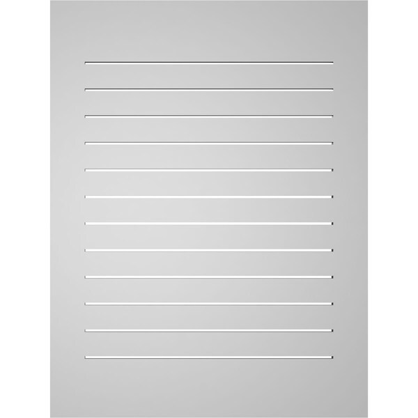 Ekena Millwork Vertical Surface Mount PVC Gable Vent: Functional, w/ 3-1/2"W x 1"P Standard Frame, 32"W x 42"H - GVPVE32X4201SF
