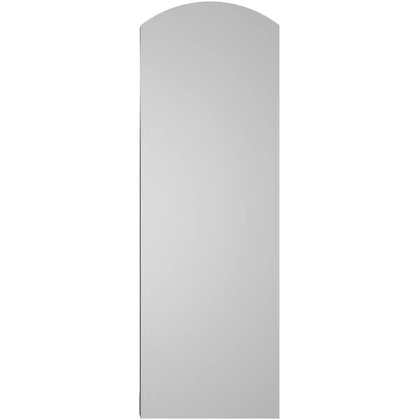 Ekena Millwork Arch Top Surface Mount PVC Gable Vent: Functional, w/ 2"W x 2"P Brickmould Sill Frame, 12"W x 36"H - GVPAR12X3603SF