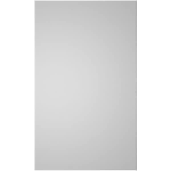 Ekena Millwork Vertical Surface Mount PVC Gable Vnt: Non-Functional, w/2"W x 1-1/2"H, Brickmould Frame, 24"W x 40"H - GVPVE24X4002SN