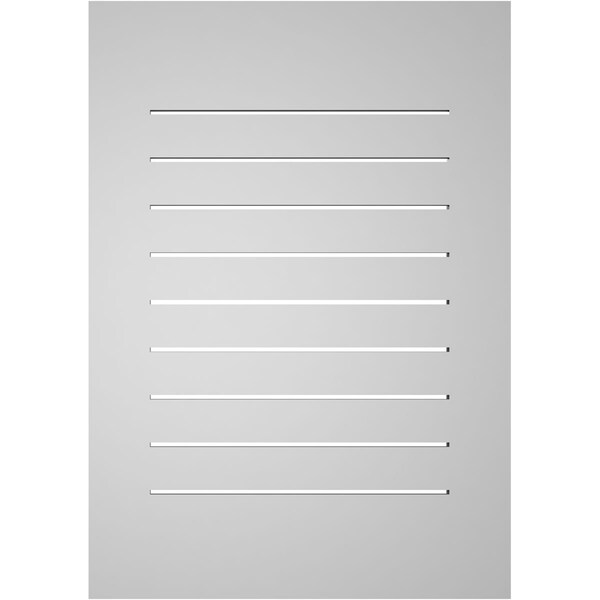 Ekena Millwork Vertical Surface Mount PVC Gable Vent: Functional, w/ 3-1/2"W x 1"P Standard Frame, 24"W x 34"H - GVPVE24X3401SF
