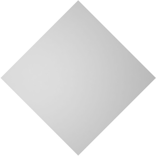 Ekena Millwork Diamond Surface Mount PVC Gable Vent: Functional, w/ 2"W x 1-1/2"P Brickmould Frame, 26"W x 26"H - GVPDI26X2602SF