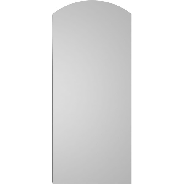 Ekena Millwork Arch Top Surface Mount PVC Gable Vent: Functional, w/ 2"W x 1-1/2"P Brickmould Frame, 12"W x 28"H - GVPAR12X2802SF