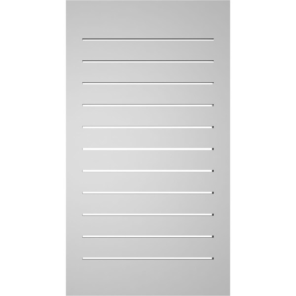 Ekena Millwork Vertical Surface Mount PVC Gable Vent: Functional, w/ 2"W x 2"P Brickmould Sill Frame, 20"W x 36"H - GVPVE20X3603SF