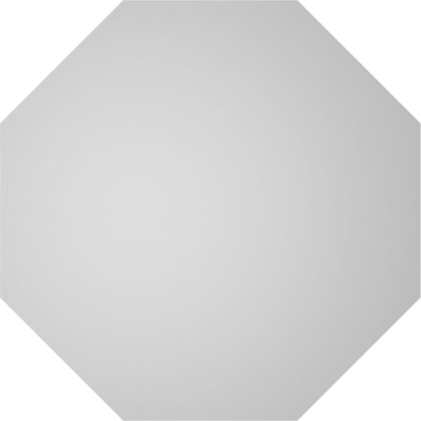 Ekena Millwork Octagonal Surface Mount PVC Gable Vent: Non-Functional, w/ 3-1/2"W x 1"P Standard Frame, 32"W x 32"H - GVPOC32X3201SN