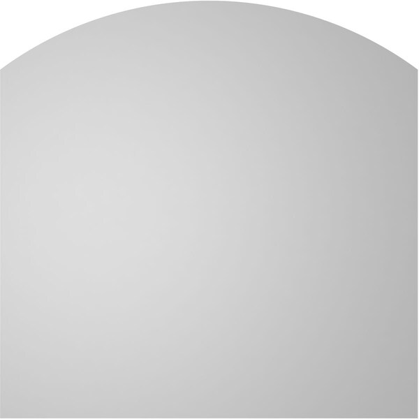 Ekena Millwork Arch Top Surface Mount PVC Gable Vent: Functional, w/ 2"W x 2"P Brickmould Sill Frame, 14"W x 14"H - GVPAR14X1403SF
