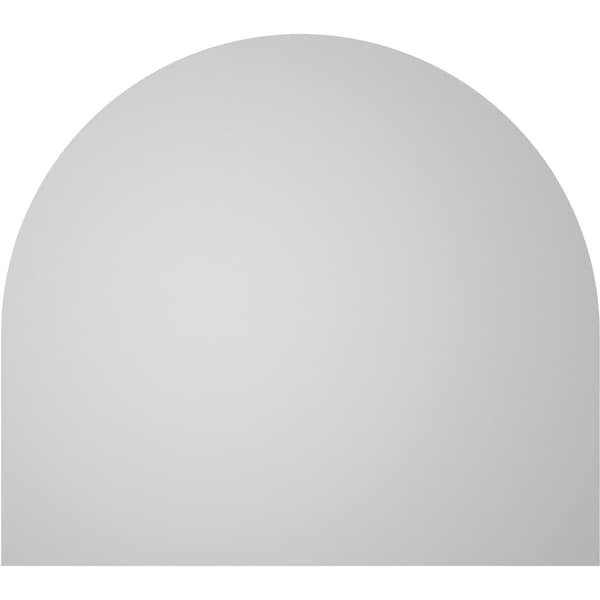 Ekena Millwork Round Top Surface Mount PVC Gable Vent w/ 2"W x 2"P Brickmould Sill Frame, 36"W x 32"H - GVPRT36X3203SN