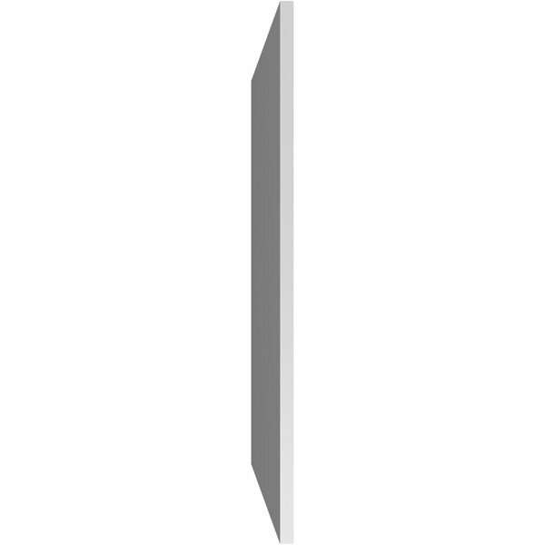 Ekena Millwork Vertical Surface Mount PVC Gable Vent: Non-Functional, w/ 3-1/2"W x 1"P Standard Frame, 28"W x 40"H - GVPVE28X4001SN