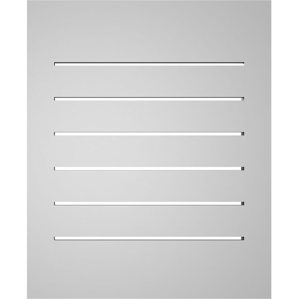 Ekena Millwork Vertical Surface Mount PVC Gable Vent: Functional, w/ 2"W x 2"P Brickmould Sill Frame, 18"W x 22"H - GVPVE18X2203SF