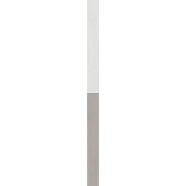 Ekena Millwork Diamond Gable Vent Non-Functional, PVC Gable Vent w/ 1" x 4" Flat Trim Frame, 20"W x 20"H - GVPDI20X2001DUN