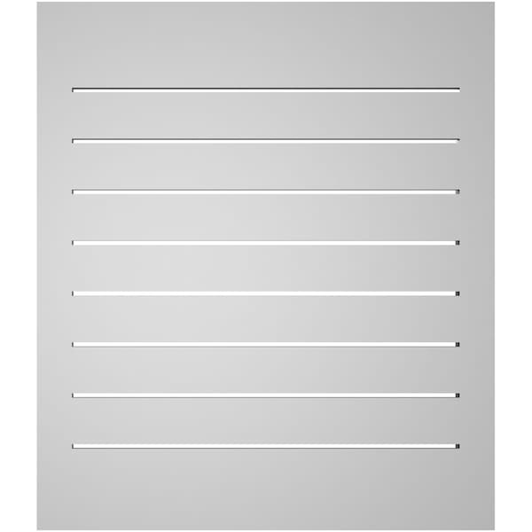 Ekena Millwork Vertical Surface Mount PVC Gable Vent: Functional, w/ 2"W x 2"P Brickmould Sill Frame, 26"W x 30"H - GVPVE26X3003SF