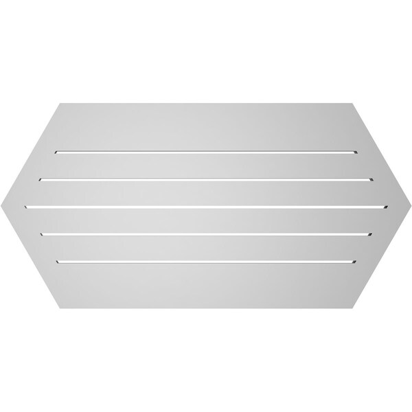 Ekena Millwork Half Round Surface Mount PVC Gable Vent: Functional, w/ 2"W x 1-1/2"P Brickmould Frame, 40"W x 20"H - GVPHR40X2002SF