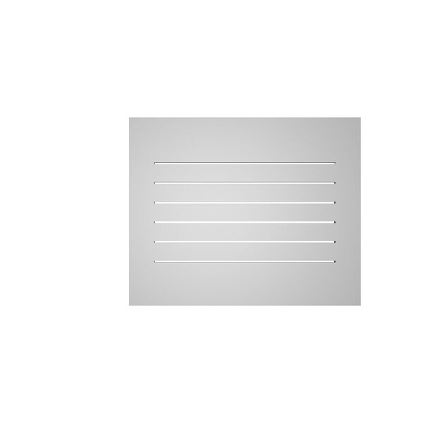 Ekena Millwork Vertical Surface Mount PVC Gable Vent: Functional, w/ 3-1/2"W x 1"P Standard Frame, 32"W x 26"H - GVPVE32X2601SF