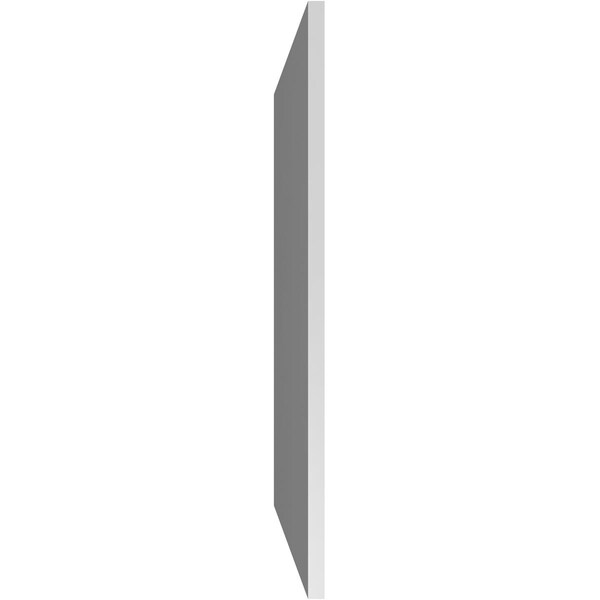 Ekena Millwork Vertical Surface Mount PVC Gable Vent: Non-Functional, w/ 3-1/2"W x 1"P Standard Frame, 28"W x 36"H - GVPVE28X3601SN