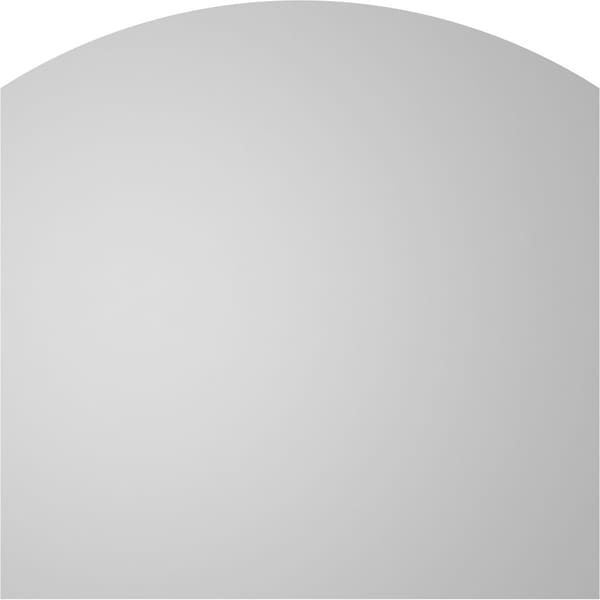 Ekena Millwork Arch Top Surface Mount PVC Gable Vent: Functional, w/ 2"W x 2"P Brickmould Sill Frame, 30"W x 30"H - GVPAR30X3003SF