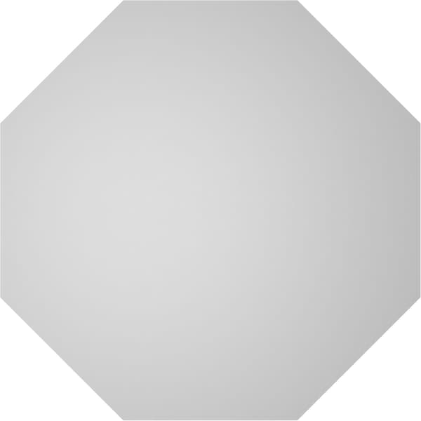 Ekena Millwork Octagonal Surface Mount PVC Gable Vent: Non-Functional, w/ 3-1/2"W x 1"P Standard Frame, 42"W x 42"H - GVPOC42X4201SN
