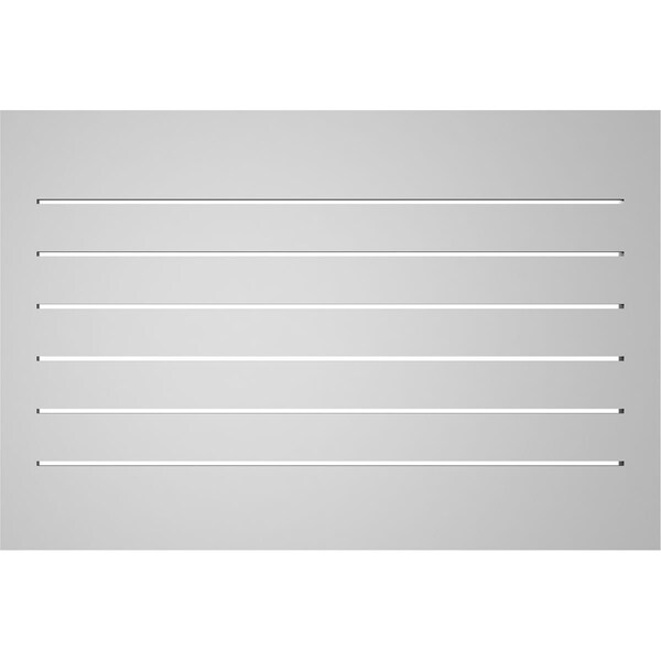 Ekena Millwork Vertical Surface Mount PVC Gable Vent: Functional, w/ 2"W x 2"P Brickmould Sill Frame, 36"W x 24"H - GVPVE36X2403SF