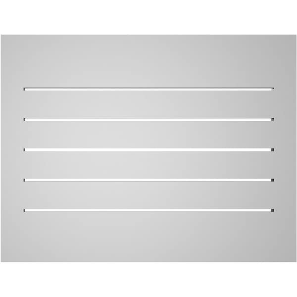 Ekena Millwork Vertical Surface Mount PVC Gable Vent: Functional, w/ 2"W x 2"P Brickmould Sill Frame, 26"W x 20"H - GVPVE26X2003SF