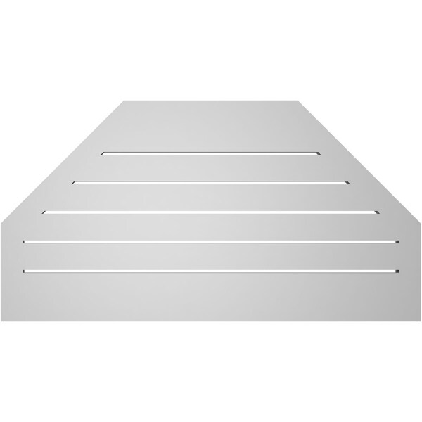 Ekena Millwork Octagonal Top Surface Mount PVC Gable Vent w/ 2"W x 2"P Brickmould Sill Frame, 38"W x 20"H - GVPOT38X2003SF