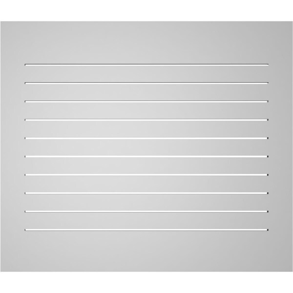 Ekena Millwork Vertical Surface Mount PVC Gable Vent: Functional, w/ 3-1/2"W x 1"P Standard Frame, 42"W x 36"H - GVPVE42X3601SF
