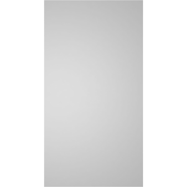 Ekena Millwork Vertical Surface Mount PVC Gable Vnt: Non-Functional, w/2"W x 1-1/2"H, Brickmould Frame, 18"W x 34"H - GVPVE18X3402SN