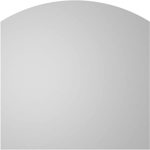Ekena Millwork Arch Top Surface Mount PVC Gable Vent: Functional, w/ 2"W x 2"P Brickmould Sill Frame, 42"W x 42"H - GVPAR42X4203SF