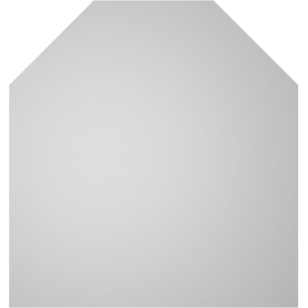 Ekena Millwork Octagonal Top Surface Mount PVC Gable Vent w/ 3-1/2"W x 1"P Standard Frame, 32"W x 34"H - GVPOT32X3401SN