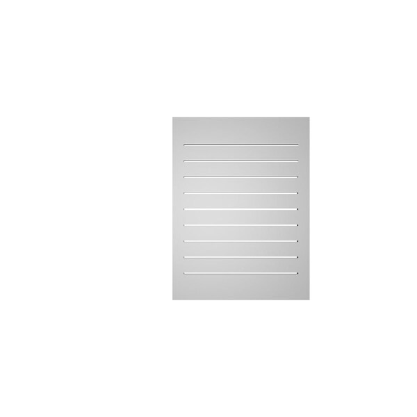 Ekena Millwork Vertical Surface Mount PVC Gable Vent: Functional, w/ 2"W x 1-1/2"P Brickmould Frame, 24"W x 32"H - GVPVE24X3202SF