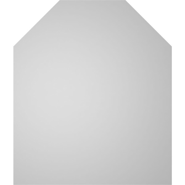 Ekena Millwork Octagonal Top Surface Mount PVC Gable Vent w/ 2"W x 2"P Brickmould Sill Frame, 12"W x 14"H - GVPOT12X1403SN