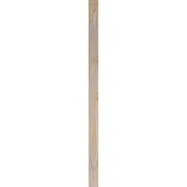Ekena Millwork Quarter Round Top Left Non-Functional, Pine Gable Vent w/ Decorative Face Frame, 10"W x 14"H - GVWQL10X1402SDUPI