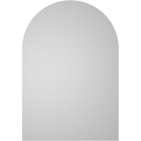 Ekena Millwork Round Top Surface Mount PVC Gable Vent: Non-Functional, w/ 3-1/2"W x 1"P Standard Frame, 22"W x 32"H - GVPRT22X3201SN