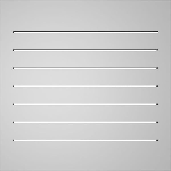Ekena Millwork Vertical Surface Mount PVC Gable Vent: Functional, w/ 2"W x 1-1/2"P Brickmould Frame, 26"W x 26"H - GVPVE26X2602SF