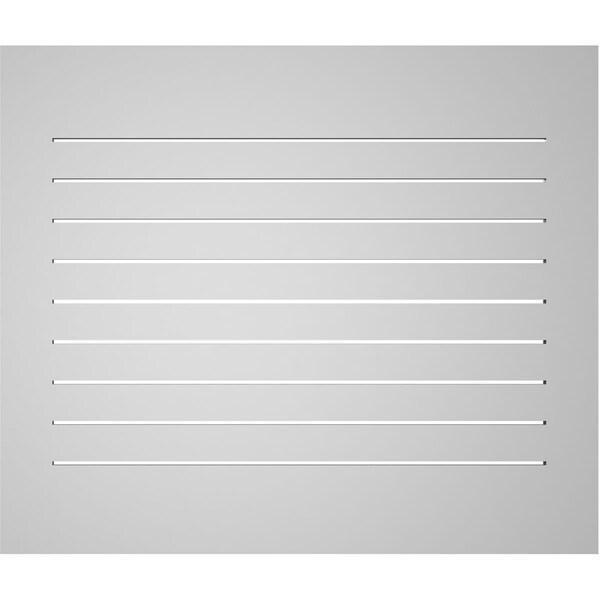 Ekena Millwork Vertical Surface Mount PVC Gable Vent: Functional, w/ 3-1/2"W x 1"P Standard Frame, 40"W x 34"H - GVPVE40X3401SF