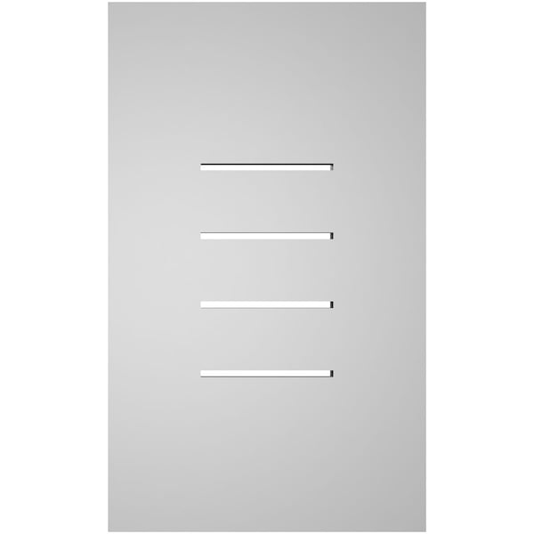 Ekena Millwork Vertical Surface Mount PVC Gable Vent: Functional, w/ 3-1/2"W x 1"P Standard Frame, 12"W x 20"H - GVPVE12X2001SF