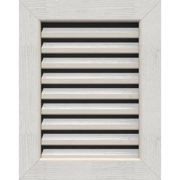 Ekena Millwork Vertical Gable Vent, Functional, Western Red Cedar Gable Vent w/1" x 4" Flat Trim Frame, 22"W x 20"H - GVWVE22X2001RFPWR