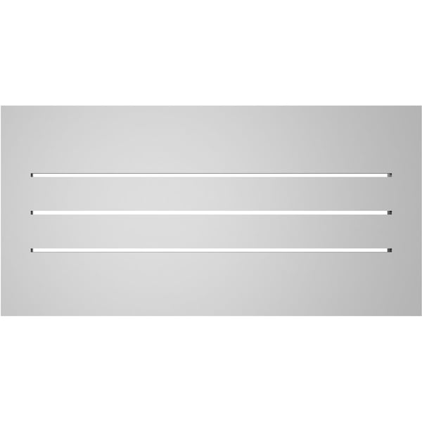 Ekena Millwork Vertical Surface Mount PVC Gable Vent: Functional, w/ 2"W x 1-1/2"P Brickmould Frame, 28"W x 14"H - GVPVE28X1402SF