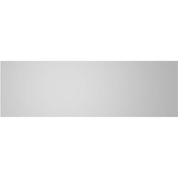 Ekena Millwork Vertical Surface Mount PVC Gable Vent: Non-Functional, w/3-1/2"W x 1"H, Standard Frame, 38"W x 12"H - GVPVE38X1201SN