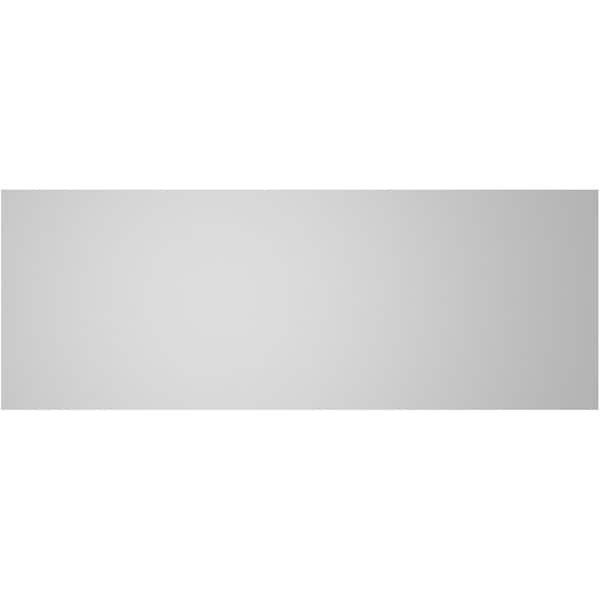 Ekena Millwork Vertical Surface Mount PVC Gable Vent: Non-Functional, w/3-1/2"W x 1"H, Standard Frame, 38"W x 14"H - GVPVE38X1401SN
