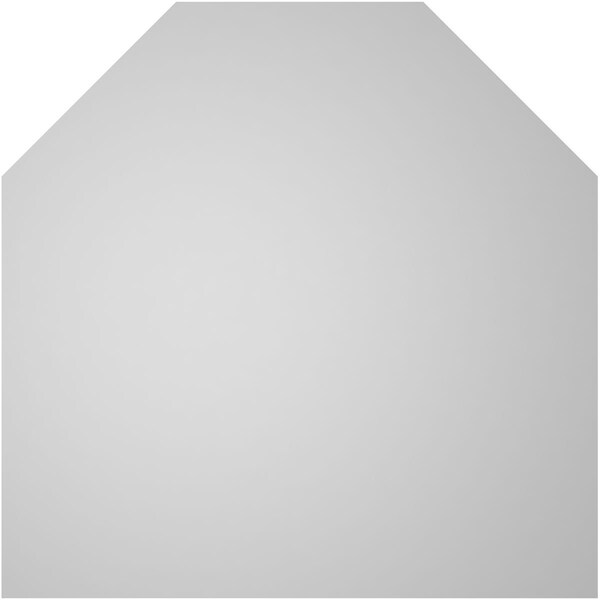 Ekena Millwork Octagonal Top Surface Mount PVC Gable Vent w/ 2"W x 2"P Brickmould Sill Frame, 22"W x 22"H - GVPOT22X2203SN