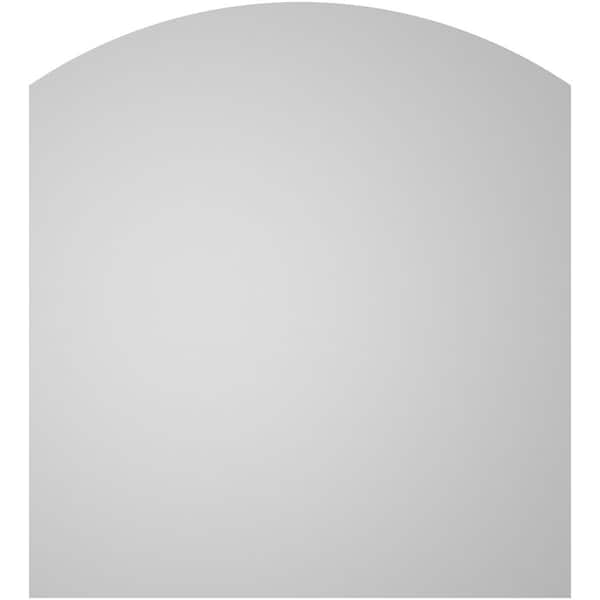 Ekena Millwork Arch Top Surface Mount PVC Gable Vent: Functional, w/ 3-1/2"W x 1"P Standard Frame, 20"W x 22"H - GVPAR20X2201SF